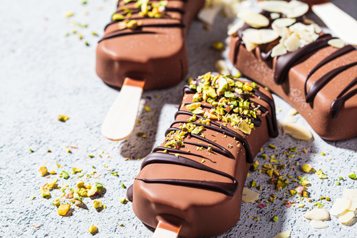 chocolate coated ice cream chocolate coated ice cream