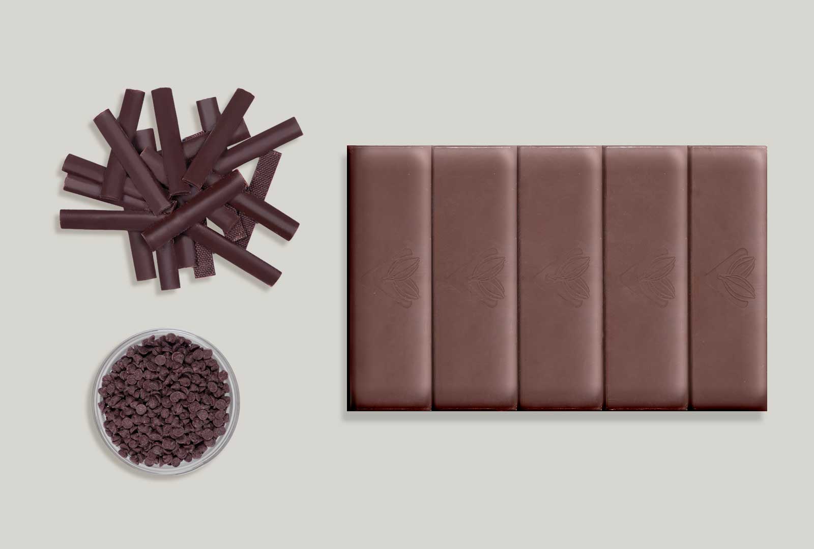 Milk Couverture Chocolate Block, Chips and Sticks - Freyabadi Indotama